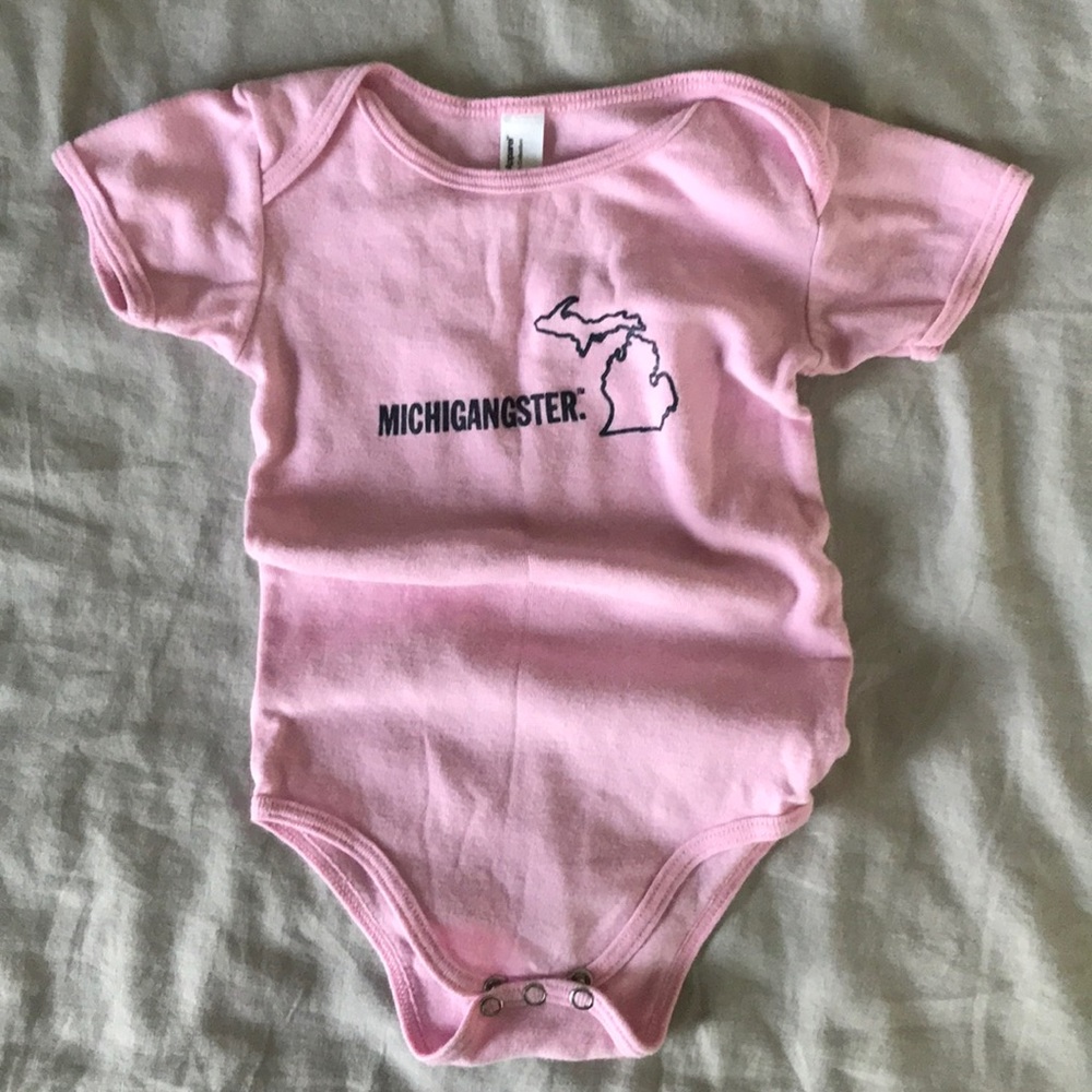Michigan Awesome Michigangster Onesie